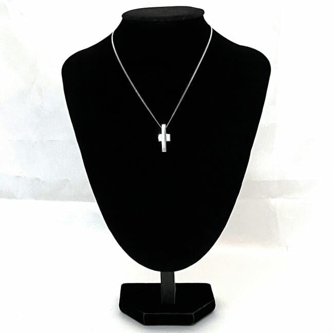 Gucci Cross Necklace Silver Polished Ag 925 S Rank