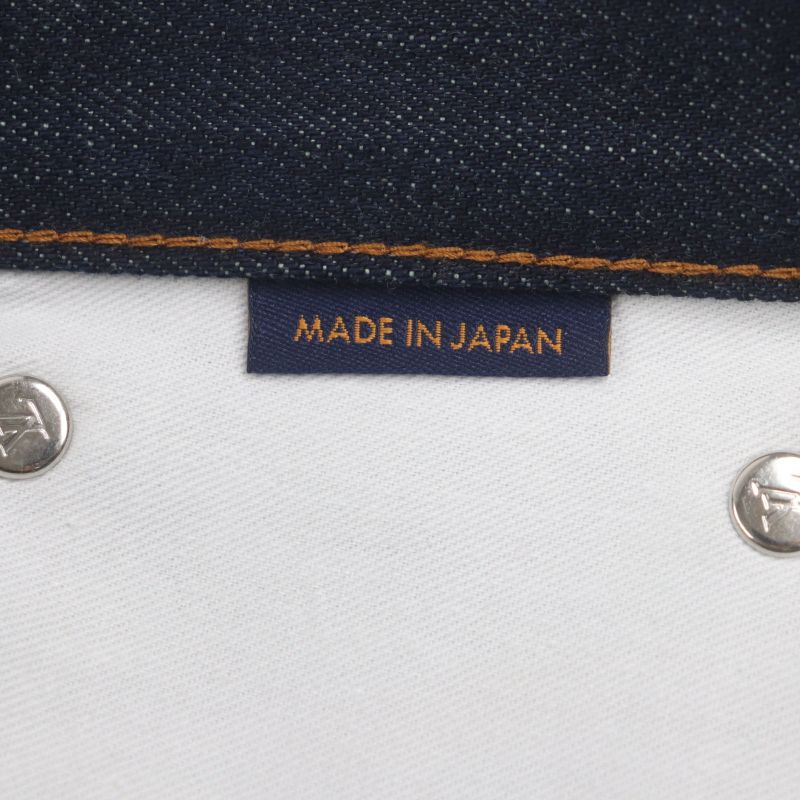  Louis Vuitton 23AW 100% Cotton Leather Straight Denim Pants With Patch And