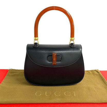 Gucci Vintage Turnlock Leather Handbag Mini Tote Bag