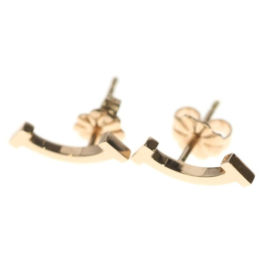 Tiffany & Co T Smile Gold Earrings 18K