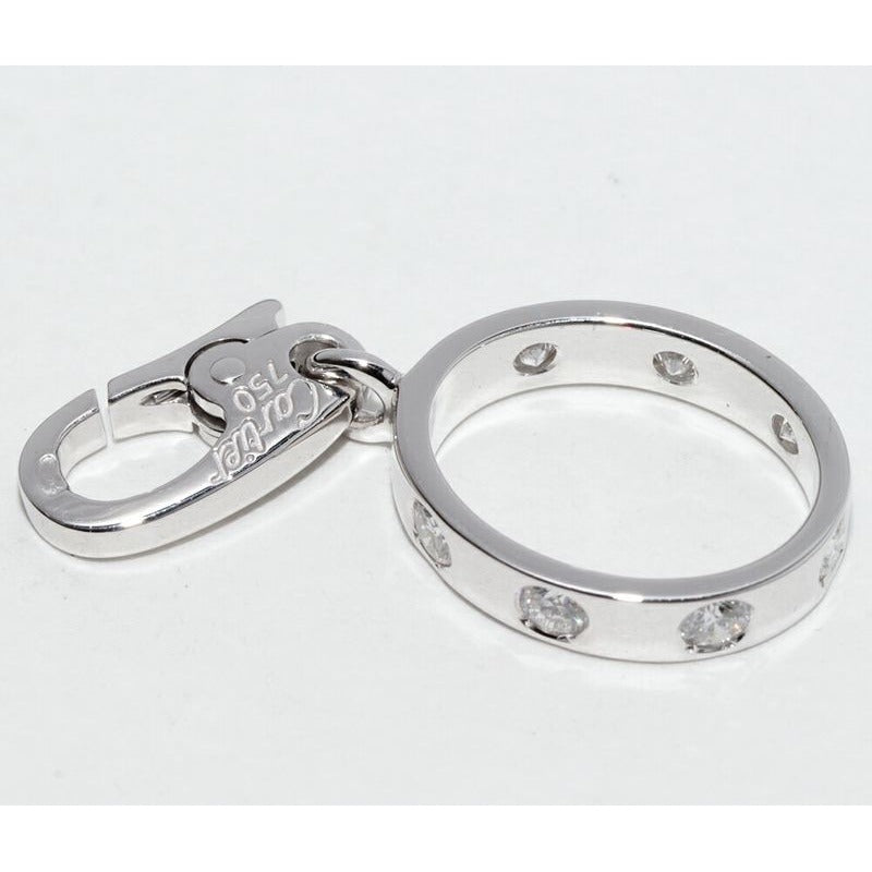 Cartier Pendant Top Charm 18K White Gold Diamond 7 P Baby Love Full — view 5
