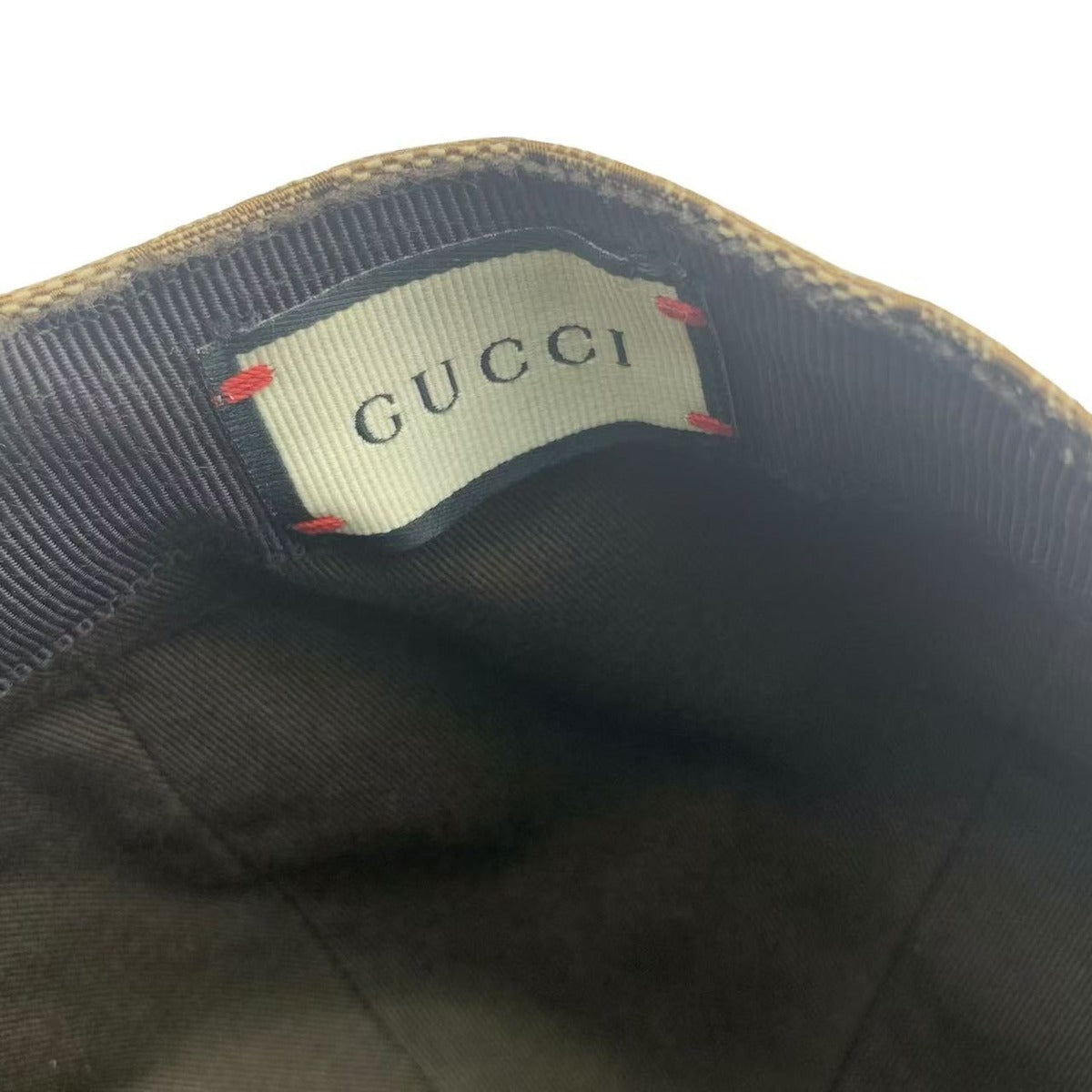 Gucci Hat Baseball Cap Leather GG Logo Bra — view 4