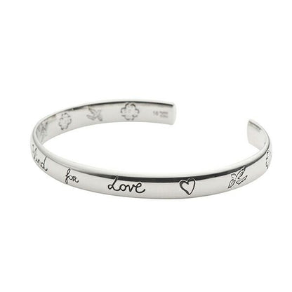 Gucci Bracelet Blinds for Love Silver