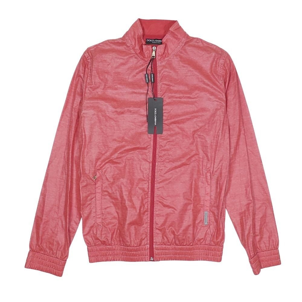 Dolce & Gabbana Giubbino Coating Zip Jacket 44 Red