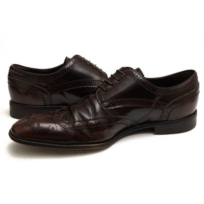 Louis Vuitton Shoes Business Men Leather Dark Brown — view 3