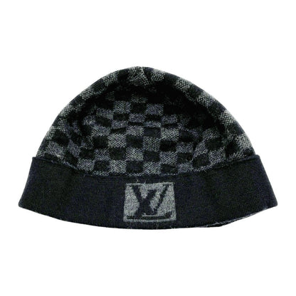 Louis Vuitton Knit Cap Hat Wool Black