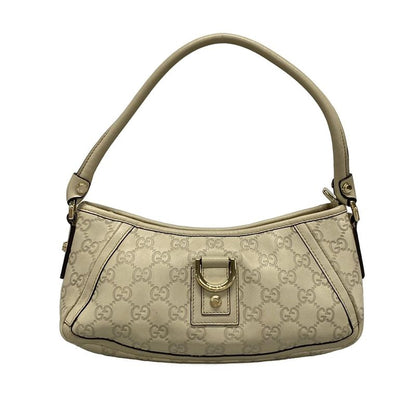 Gucci Handbag Stripe Line Abby 130939 Beige Leather