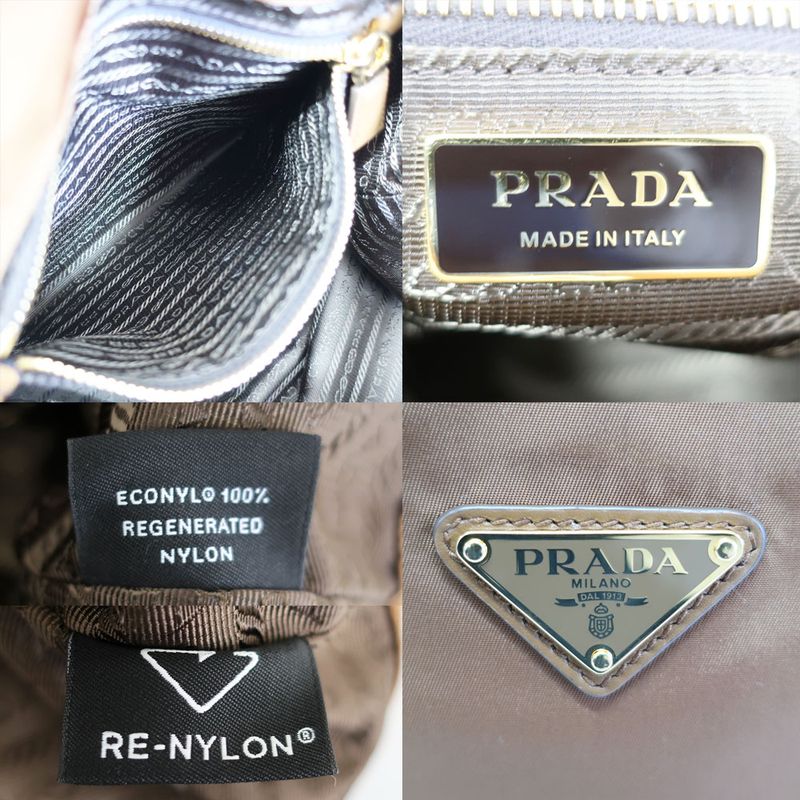 Prada Marina Small Re-nylon Bucket Bag Shoulder Bag Nylon Leather