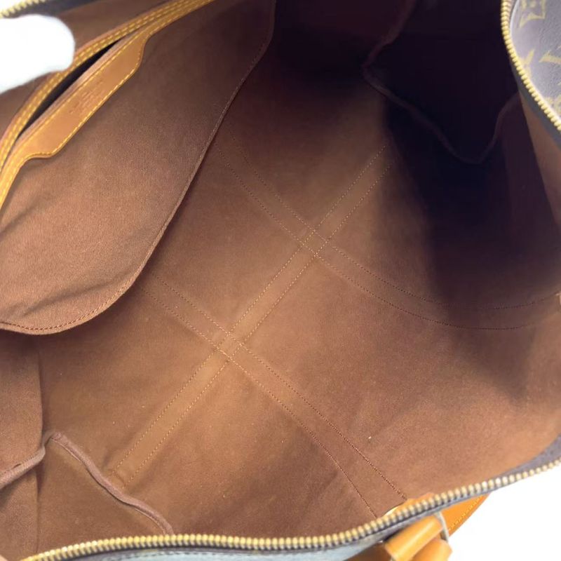 Louis Vuitton Flannery 45 Monogram Leather × PVC Brown Shoulder Bag Gold M51115