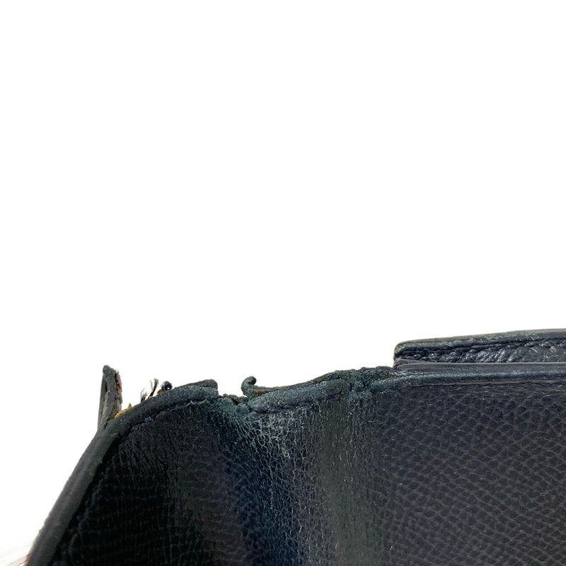 Hermes Long Wallet Bearn Souffle Black New Shape Hardware