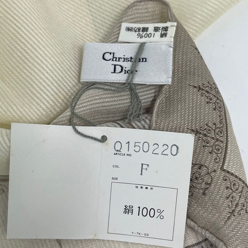Christian DIOR Scarf Silk CD Logo Blawan