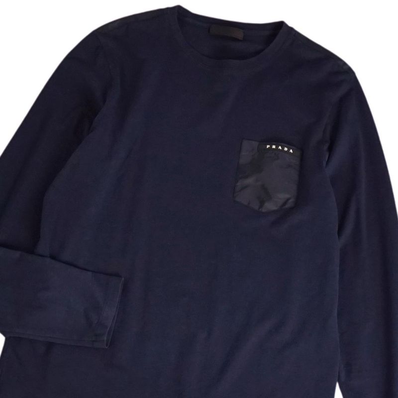 Prada T-shirt Cut And Sewn Long Sleeves Long Sleeves Cotton