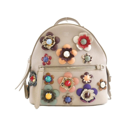 Fendi Oyu Backpack Leather Silver