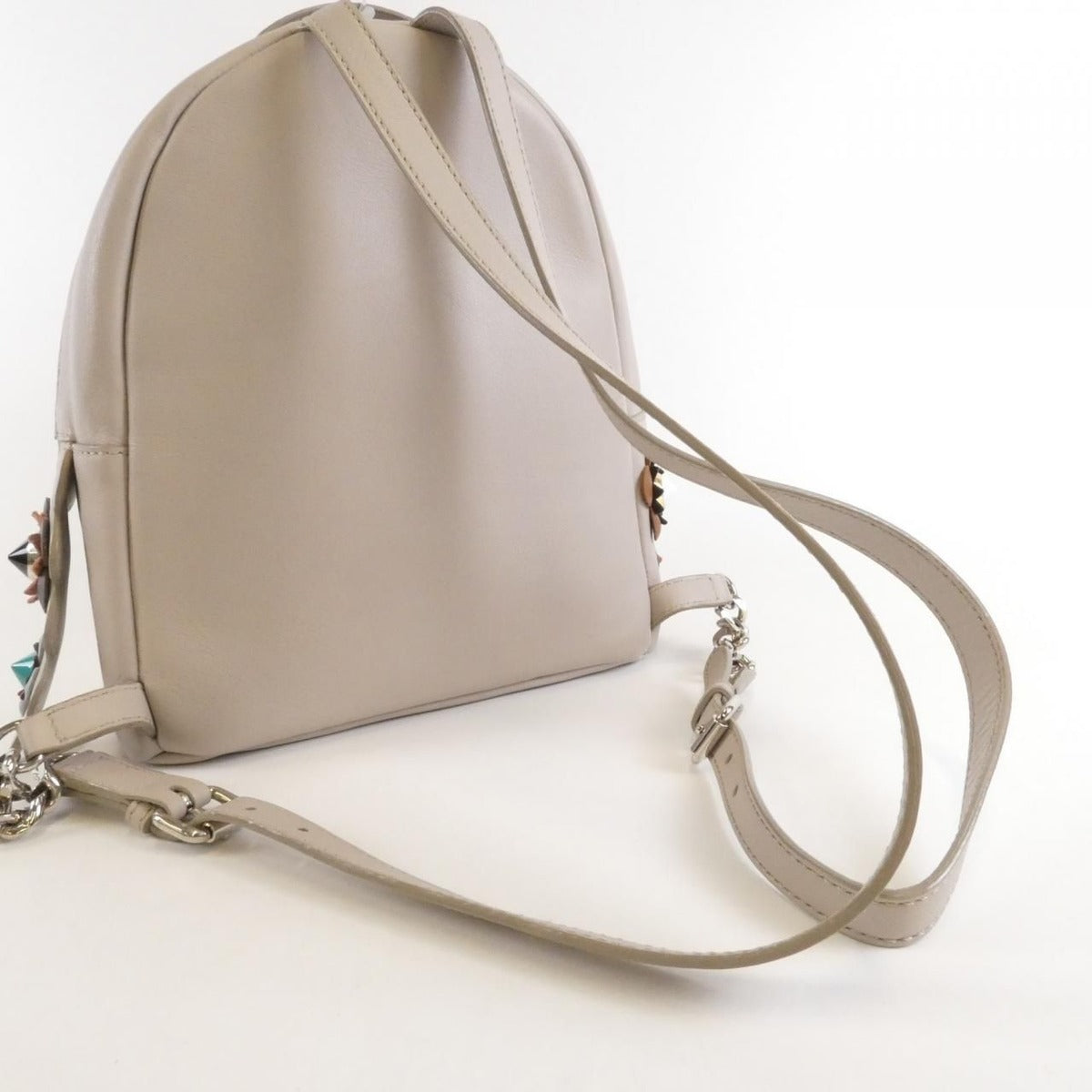 Fendi Oyu Backpack Leather Silver — view 7