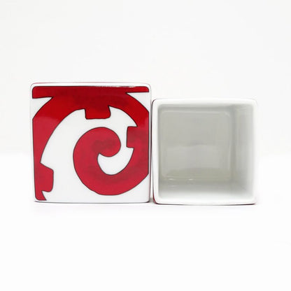 Hermes Small Box Gadalquivir White Red Pottery Accessories Others