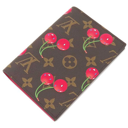 Louis Vuitton Pass Port Case Couverture Pass Port Pole Nm Monogram Cherry Canvas
