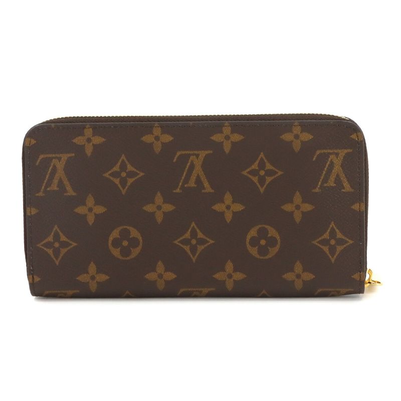 Louis Vuitton Monogram Zippy Wallet Round Zipper Long Wallet Brown M42616