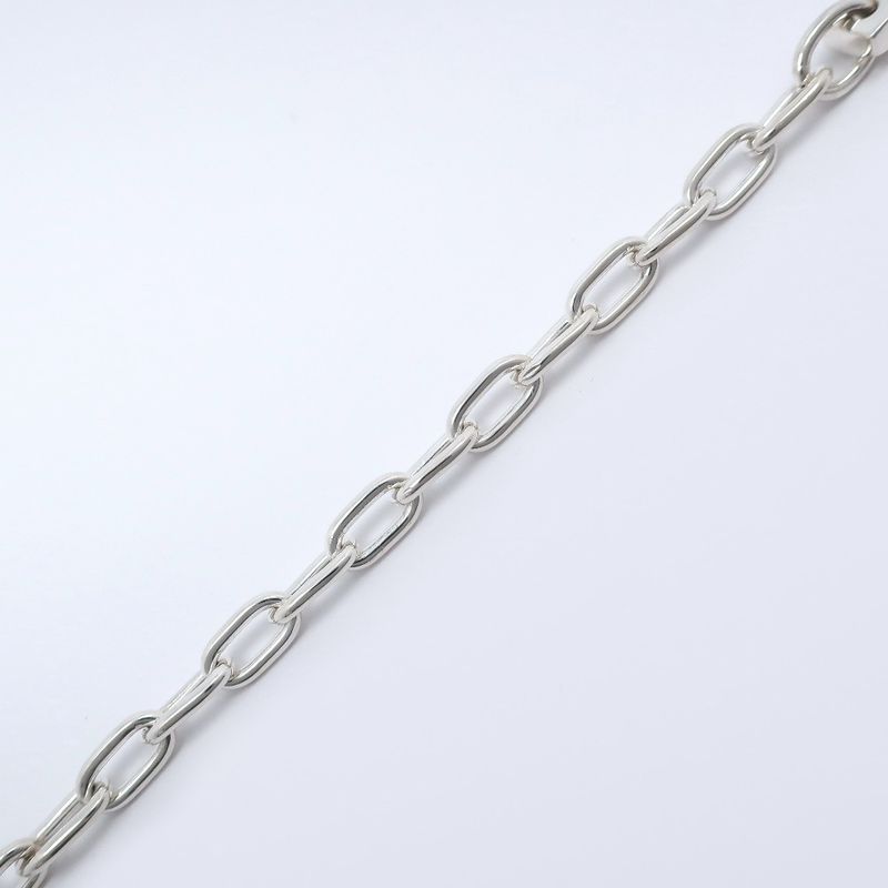 Gucci Logo Plated Silver 925 Unisex 19.8g Bracelet