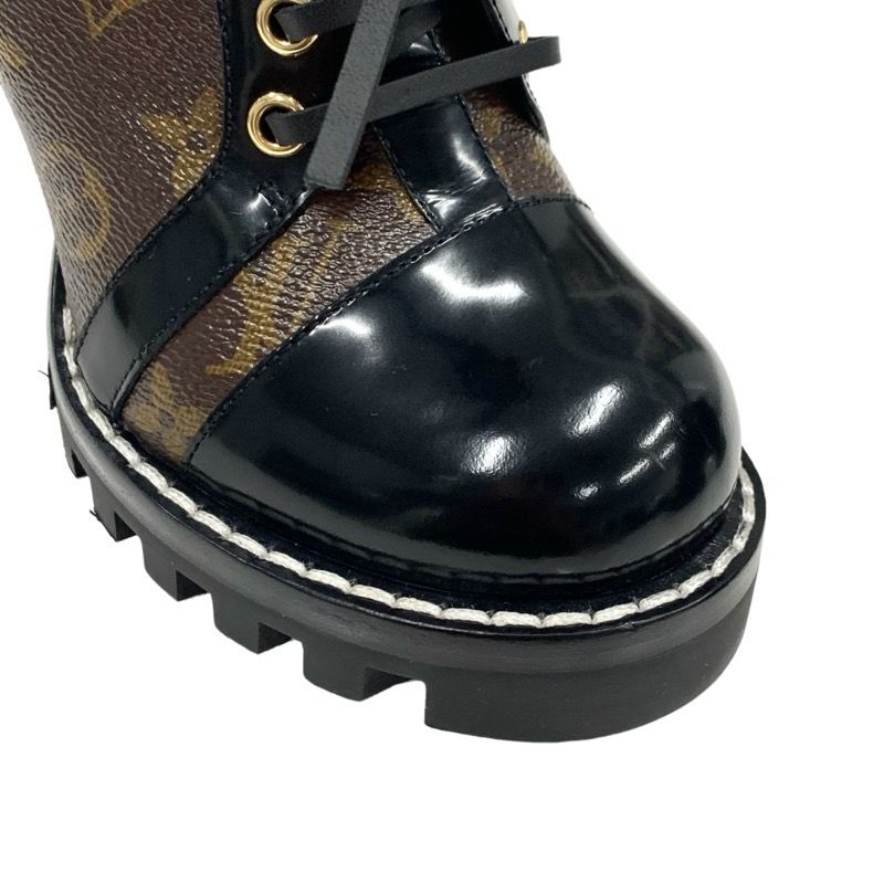 Louis Vuitton Star Trail Line Monogram Boots Short Boots Shoes Leather Brown