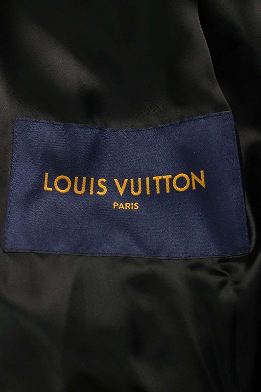 Louis Vuitton Rm242mq TV8 Hrl48e Logo Leather Hoodie Zip Blouson Men 48