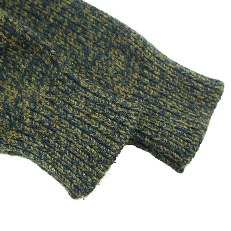 Loewe 23aw Wool Trommelange Trompe L'oeil Knit Sweater S540y14kds Khaki XS