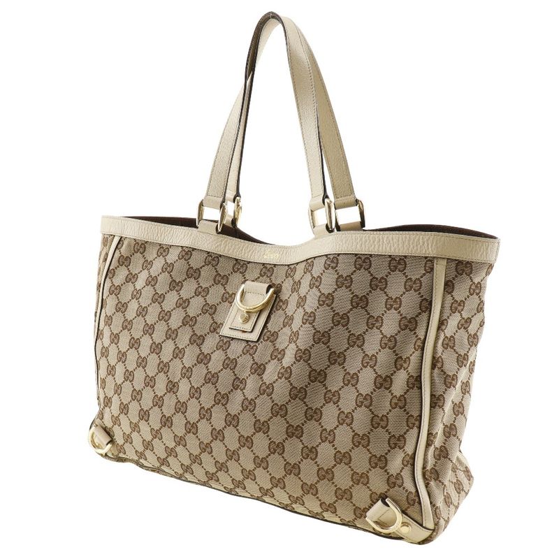 Gucci Abby 141472 GG Canvas Brown Women's Tote Bag