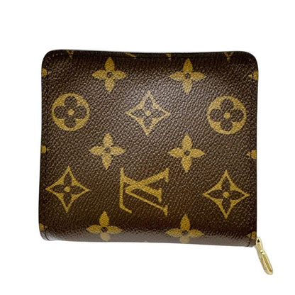 Louis Vuitton M61667 Monogram Compact Zipped Wallet With Zipper Pocket For
