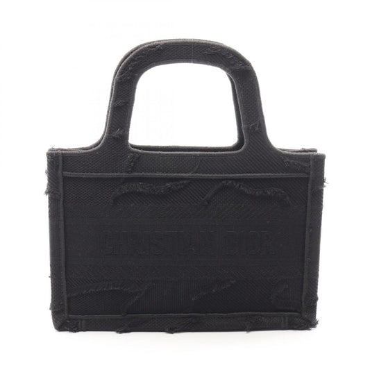 Dior Handbag Book Tote Mini Black Canvas