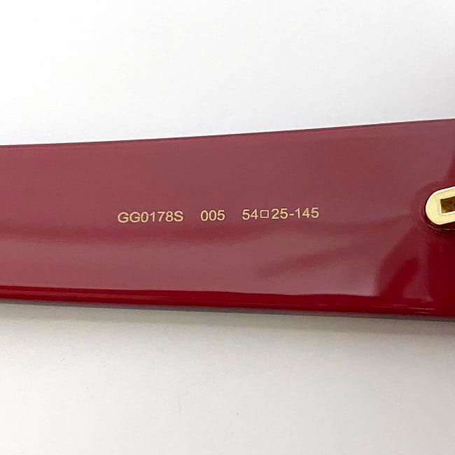 Gucci Sunglasses In Red Interlocking Gg0178s Excellent Condition