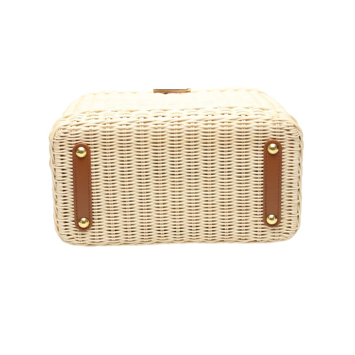 Louis Vuitton Capucines BB Leather Rattan Shoulder Bag