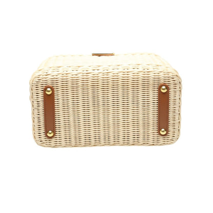 Louis Vuitton Capucines BB Leather Rattan Shoulder Bag
