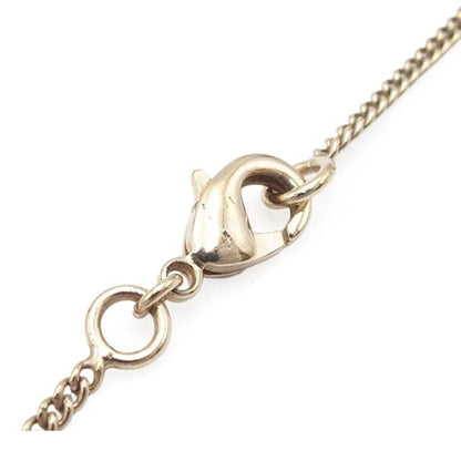 Chanel Necklace Gold Metal Costume Pearl CC Logo — view 3