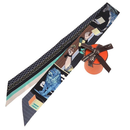 Hermes Twilly Grand Theatre Nouveau Silk Noir