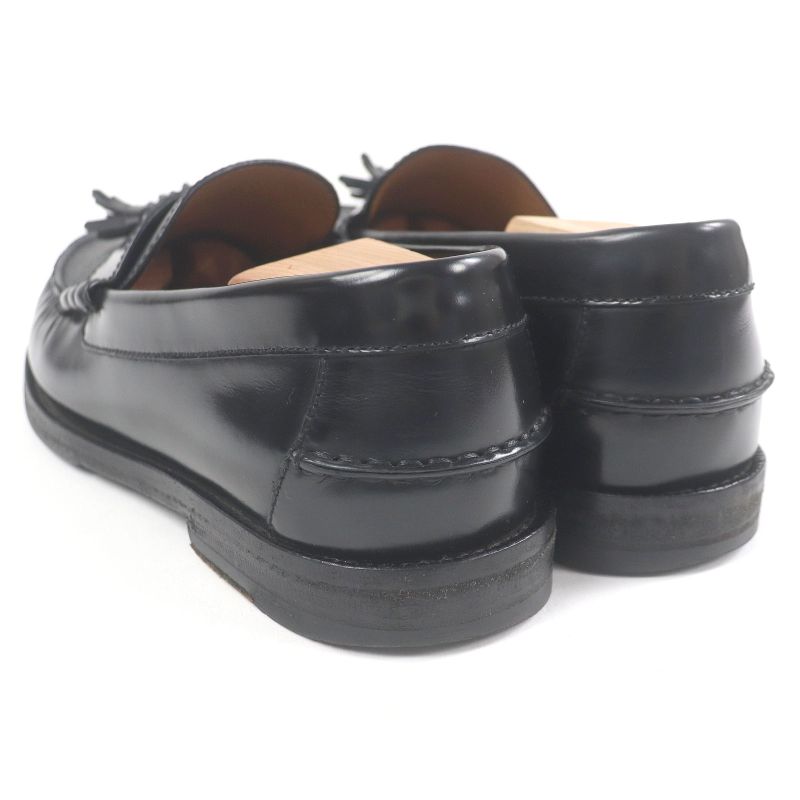 Gucci 673817 Leather GG Supreme Tassel Loafer Moccasin Flat Shoes Black 6