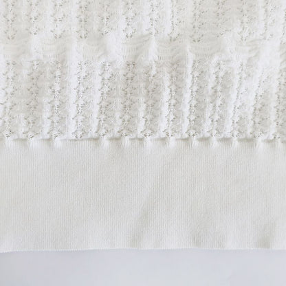 Chanel Blouse Cut And Sew - Long Sleeve Frill Lace P58603k07666 White