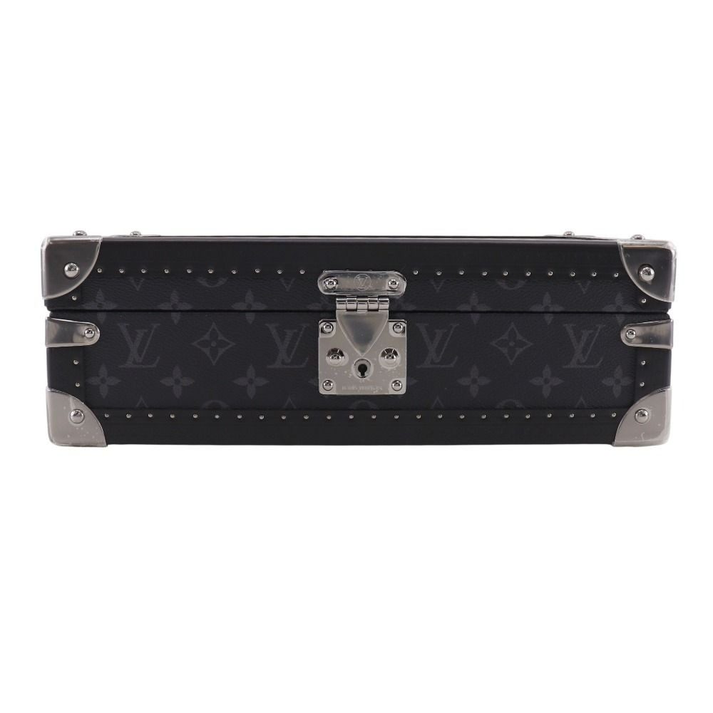Louis Vuitton Coffret 8 Montre Watch Case Monogram Eclipse Canvas Black