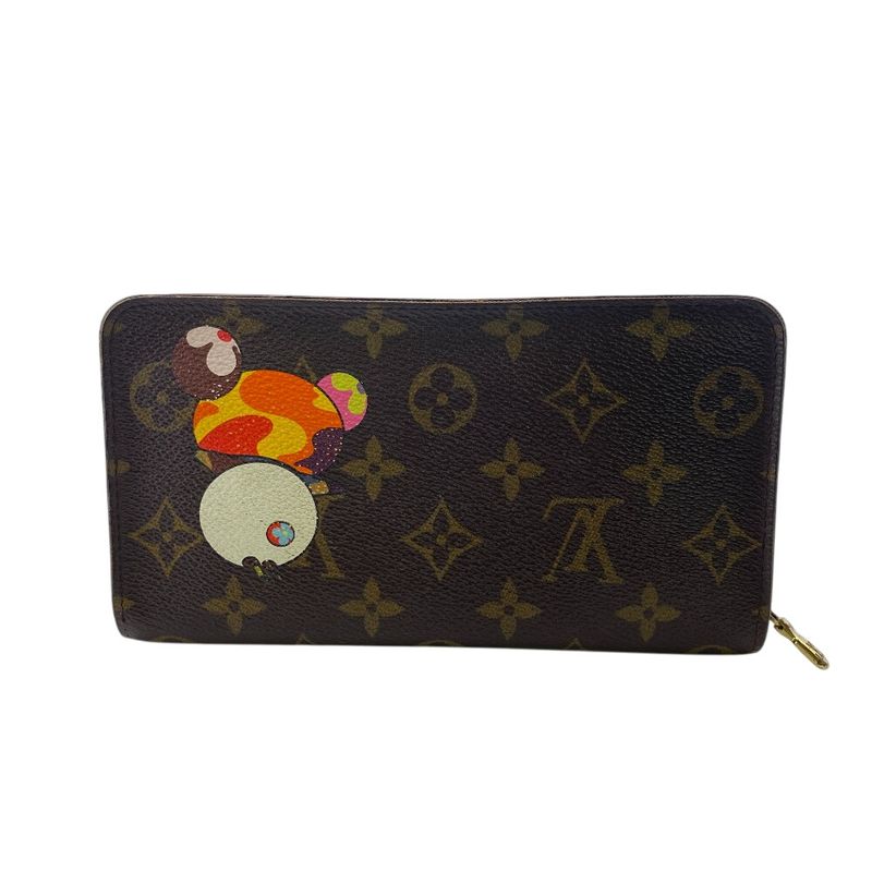 Louis Vuitton M61729 Porte Monnaie Zip Takashi Murakami Monogram Long Wallet