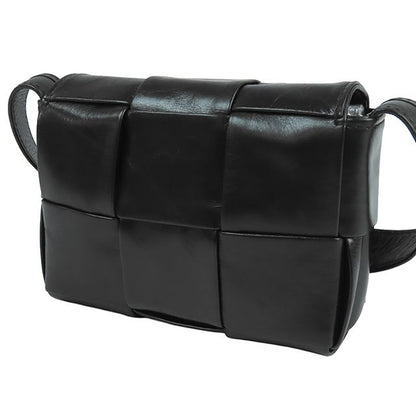 Bottega Veneta Candy Cassette Vcq 72 Black Leather Shoulder Bag — view 2