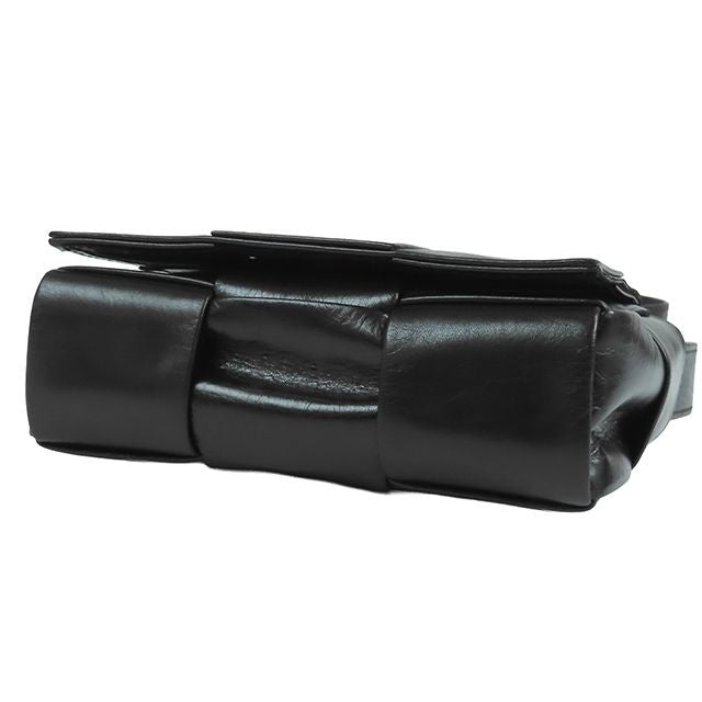 Bottega Veneta Candy Cassette Vcq 72 Black Leather Shoulder Bag — view 3