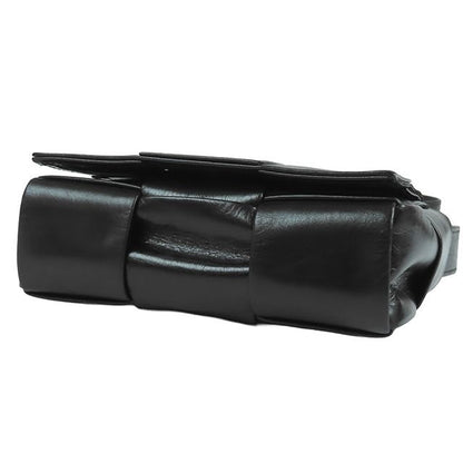 Bottega Veneta Candy Cassette Vcq 72 Black Leather Shoulder Bag — view 3
