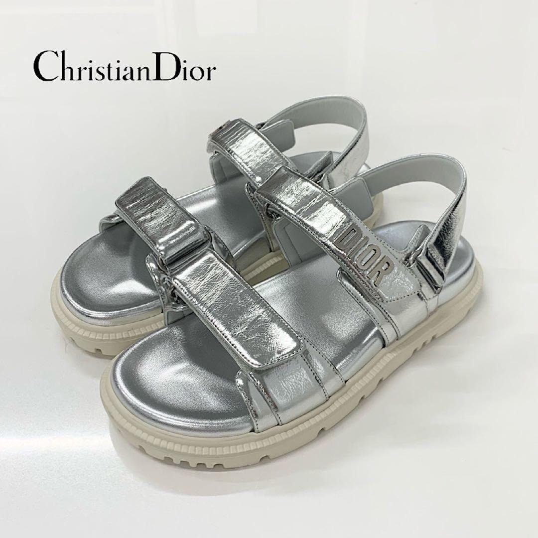 Dior Act Leather Logo Velcro Sandals