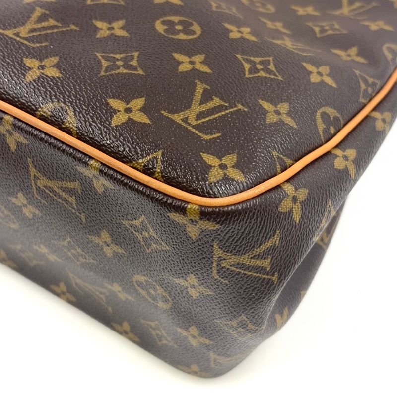 Louis Vuitton Batignolles Vertical Monogram Leather X PVC Brown Tote Bag M51153