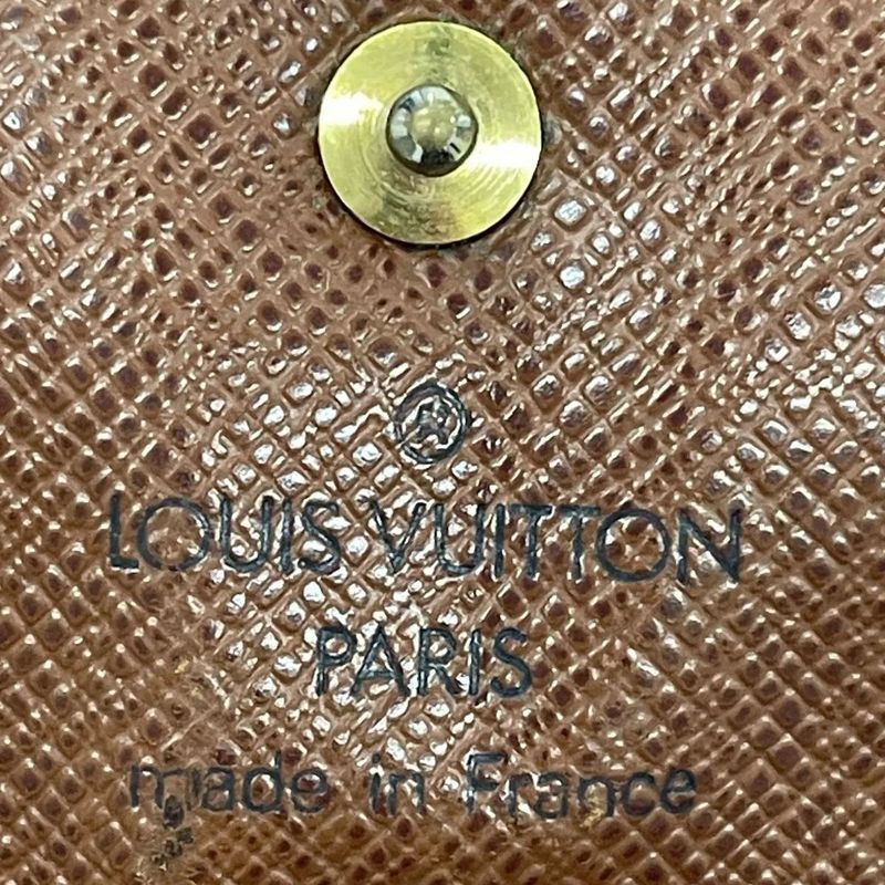Louis Vuitton Monogram Porte Monet Pla Coin Case M61930 Brown Made In France