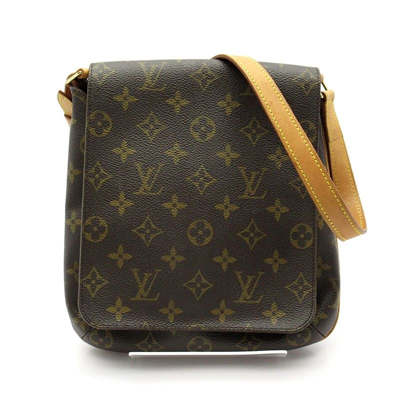 Louis Vuitton Musette Salsa Short M51258 Monogram Women's Shoulder Bag Brown