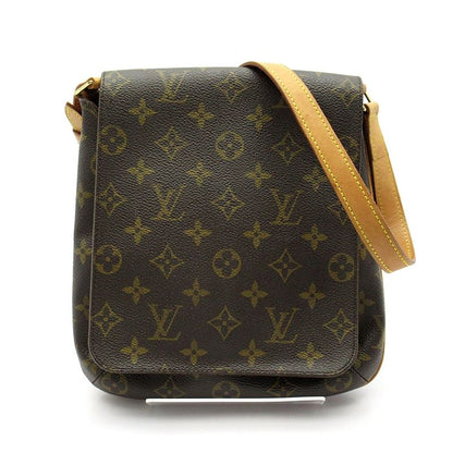 Louis Vuitton Musette Salsa Short M51258 Monogram Women's Shoulder Bag Brown