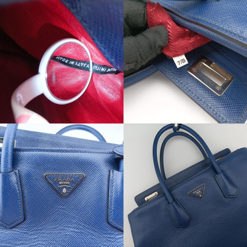 Pradadouble Navy Leather 1bg7757/b