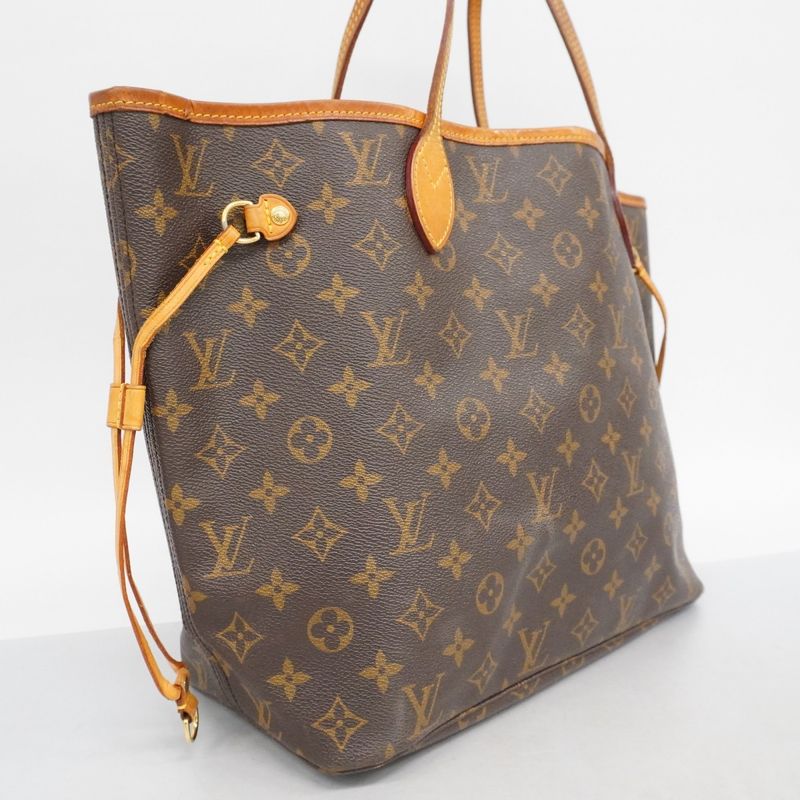 Louis Vuitton Tote Bag Monogram Neverfull MM M40156 Brown Ladies