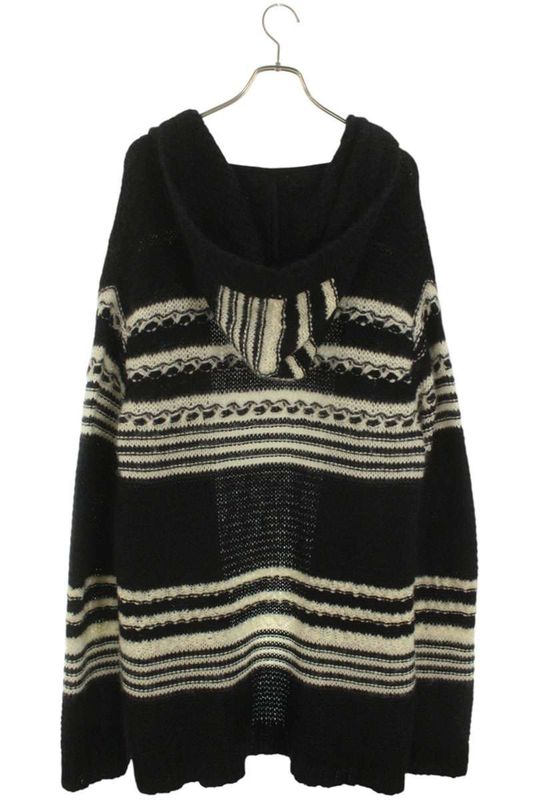 Saint Laurent Paris 22AW 689942 Y75kw Oversized Hooded Mohair Knit Cardigan