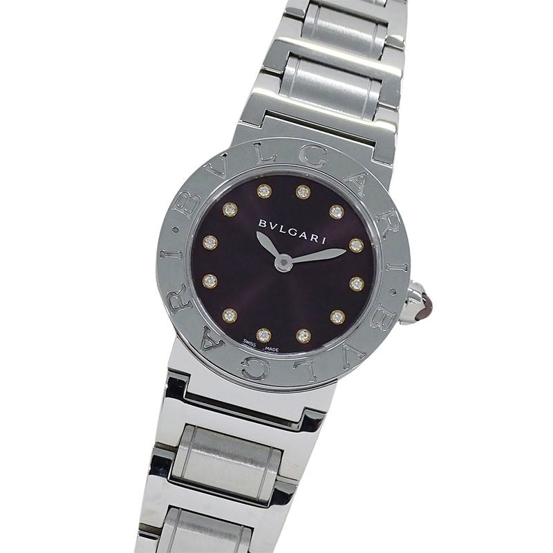 Bvlgari Watch 12 P Diamond Quartz QZ Stainless