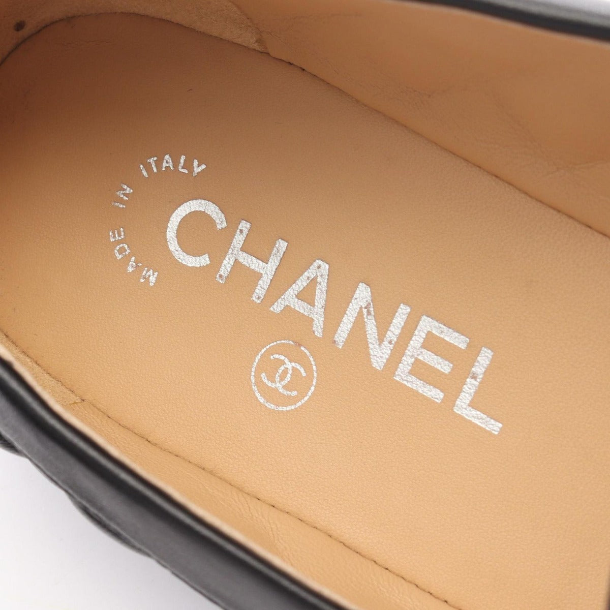 Chanel Loafer Quilted Black Lambskin — view 5